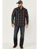 Image #2 - Moonshine Spirit Men's Fire Starter Large Plaid Long Sleeve Snap Western Shirt, Red, hi-res