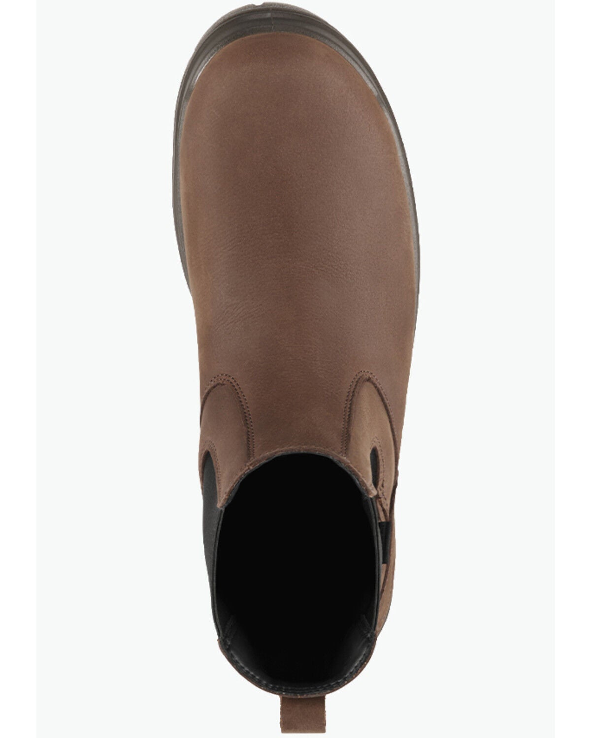 Image #4 - Danner Men's 6" Ground Control Chelsea Work Boots - Steel Toe, Brown, hi-res