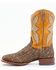 Dan Post Men's Exotic Huachinago Fish Western Boots - Broad Square Toe, Brown, hi-res