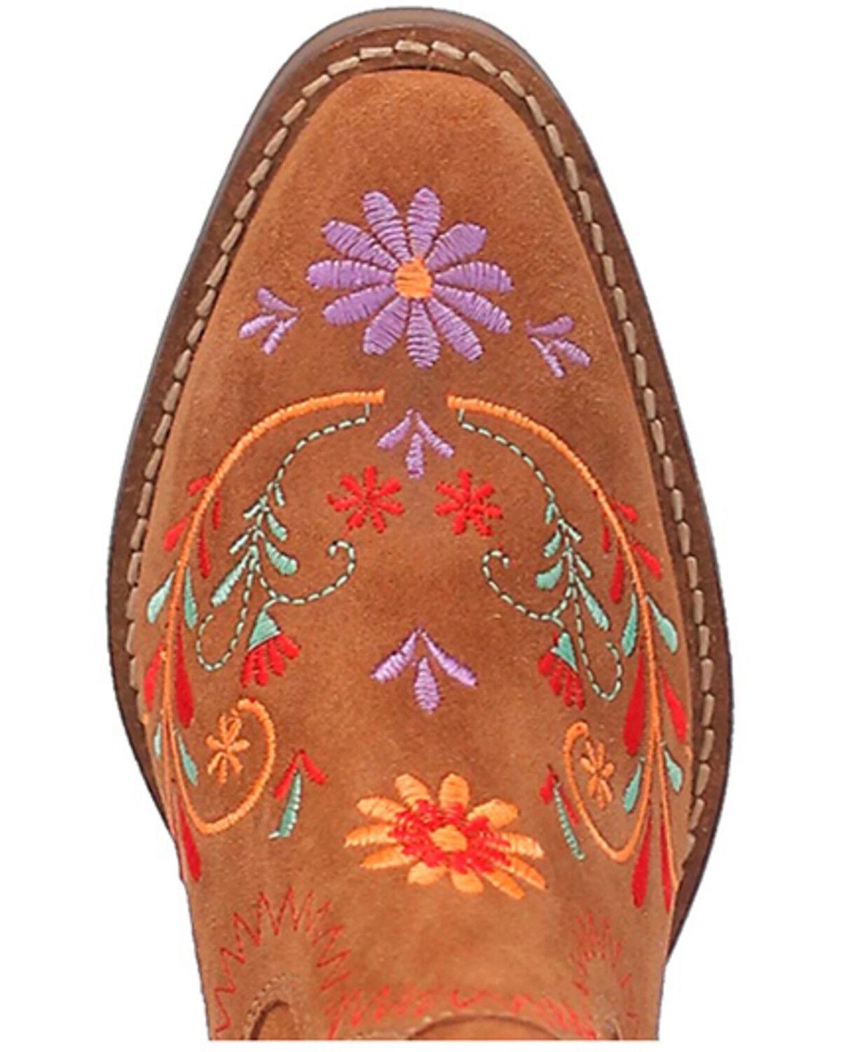 Image #6 - Dingo Women's Sugar Bug Suede Fashion Booties - Round Toe, Caramel, hi-res