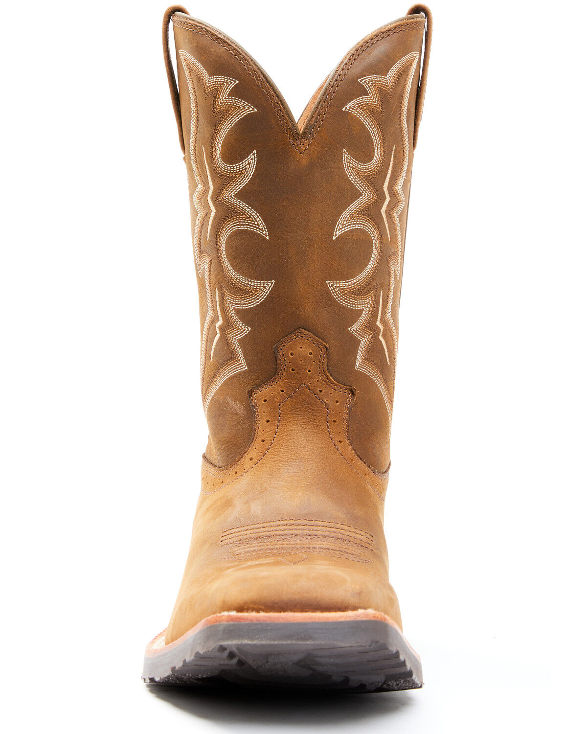 Image #4 - Wrangler Footwear Men's All-Around Western Boots - Broad Square Toe, Brown, hi-res