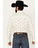 Image #4 - Ely Walker Men's Southwestern Print Long Sleeve Pearl Snap Western Shirt, Cream, hi-res