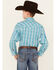 Image #4 - Rock & Roll Denim Boys' Southwestern Print Long Sleeve Pearl Snap Western Shirt, Turquoise, hi-res