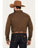 Image #4 - Blue Ranchwear Men's Solid Twill Long Sleeve Snap Stretch Western Shirt, Bark, hi-res