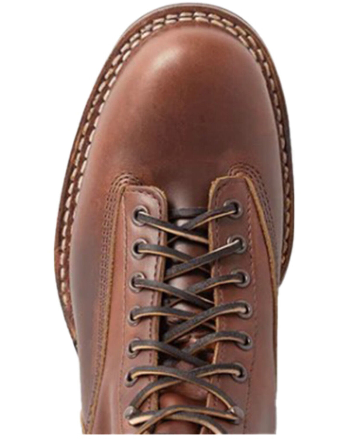 Image #3 - White's Boots Men's Cutter 6" Lace-Up Work Boots - Round Toe, Tan, hi-res