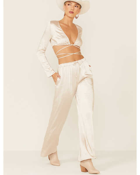 Image #1 - The Now Women's Sloan Pants , Cream, hi-res