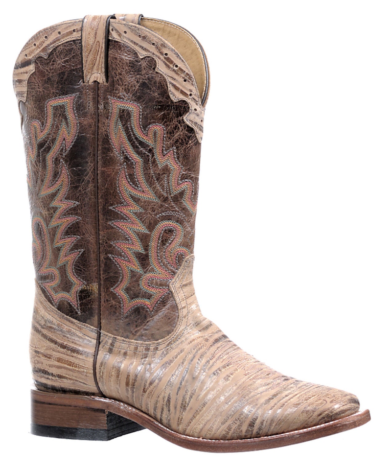 Image #1 - Boulet Oak Tan Puma Madera Boots - Square Toe, Tan, hi-res