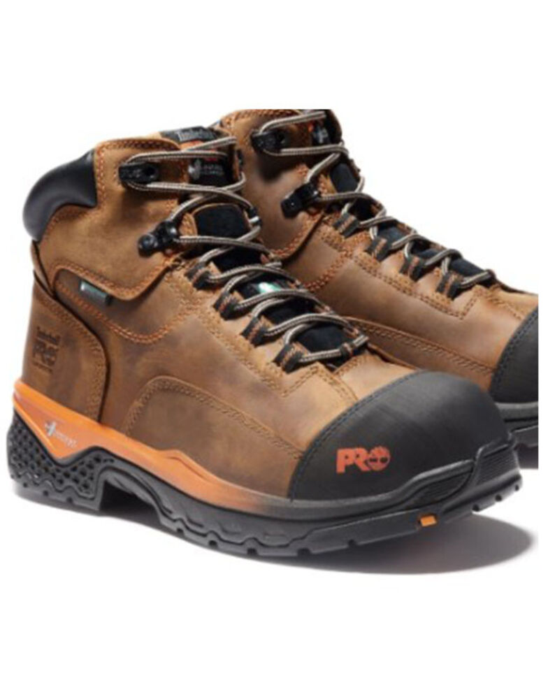 Timberland Pro Men's Bosshog Waterproof Work Boots - Composite Toe, Brown, hi-res
