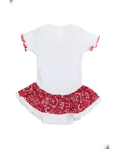 Image #2 - Kiddie Korral Infant Girls' Bandana Print Infant Dress - 6-24 mos., Red, hi-res