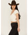 Image #2 - Beyond The Radar Women's Print Balloon Sleeve Blouse, Ivory, hi-res