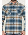Image #3 - Dakota Grizzly Men's Briggs Plaid Print Long Sleeve Button-Down Flannel Shirt, Blue, hi-res
