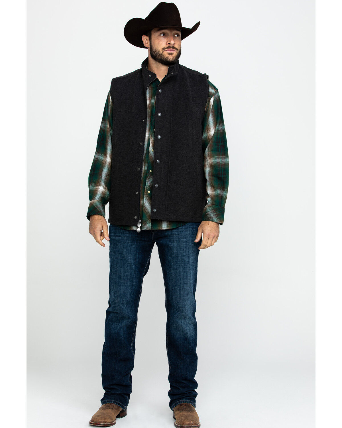 Image #6 - Outback Trading Co. Men's Oaks Vest, Black, hi-res