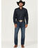 Image #1 - Wrangler Retro Men's Riviera Dark Wash Slim Straight Stretch Denim Jeans - Tall, Dark Wash, hi-res