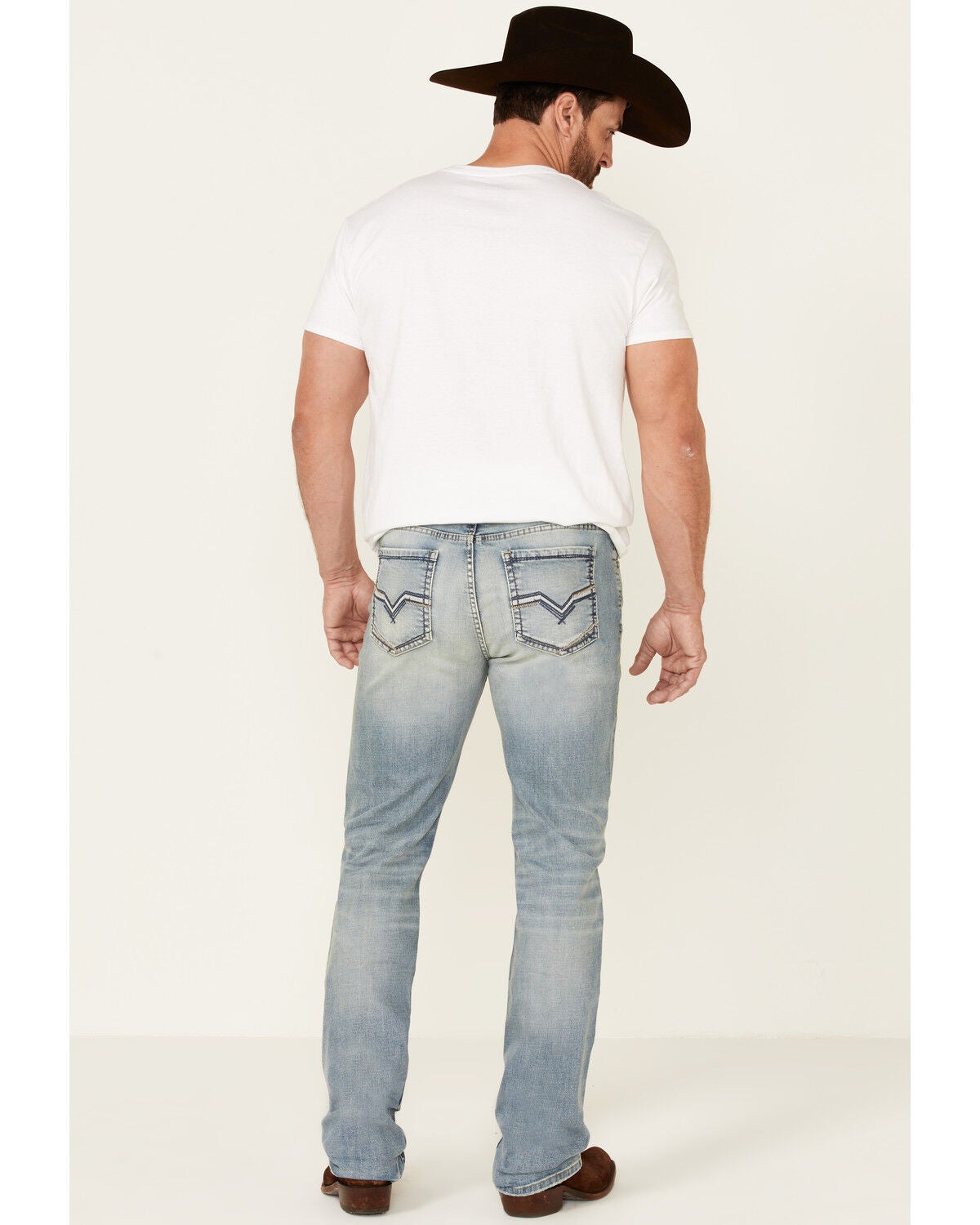 Image #2 - Moonshine Spirit&reg; Men's Wild West Light Wash Stretch Stackable Straight Jeans, , hi-res