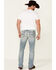 Moonshine Spirit Men's Wild West Light Wash Stretch Stackable Straight Jeans , Blue, hi-res