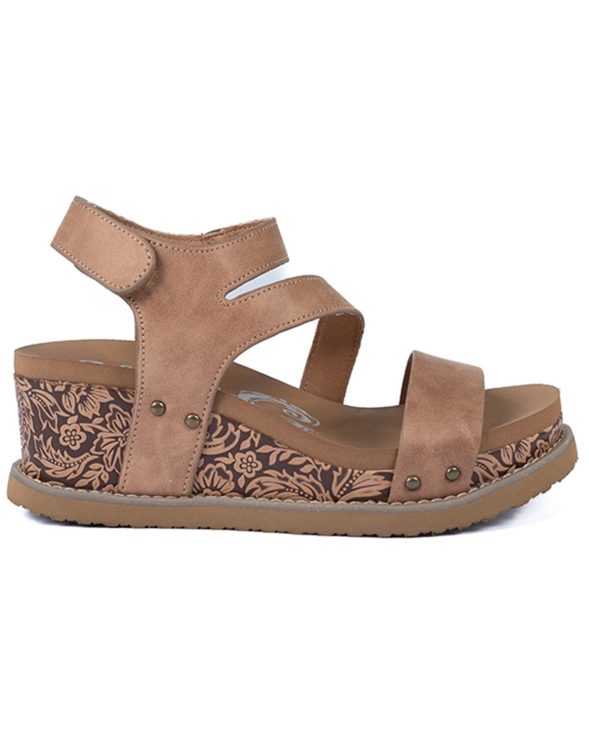Image #2 - Very G Women's Verde Trail Wedge Sandals, Nude, hi-res