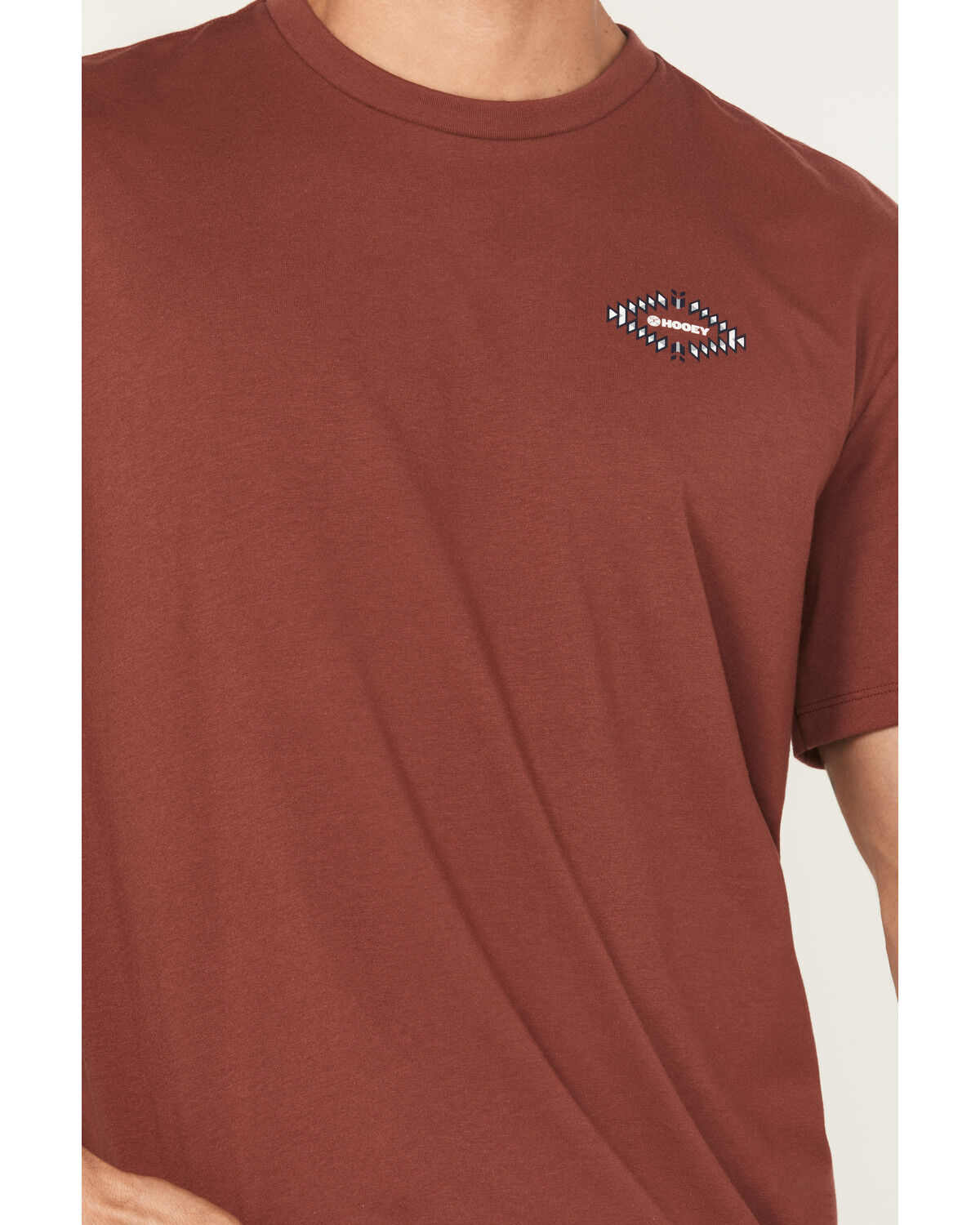 Image #3 - Hooey Men's El Dorado Short Sleeve Graphic T-Shirt, Burgundy, hi-res