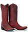 Image #1 - Lane Women's Emma Jane Tall Western Boots - Snip Toe, Ruby, hi-res