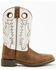 Image #2 - Cody James Boys' Pull On Leather Western Boots - Broad Square Toe , Brown, hi-res