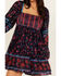Image #3 - Free People Women's Endless Afternoon Long Sleeve Mini Dress , Navy, hi-res