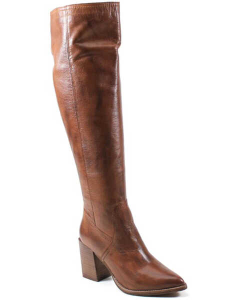 Diba True Women's True Do Tall Western Boots - Pointed Toe , Cognac, hi-res