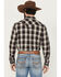 Image #4 - Cody James Men's Cowboy Code Plaid Print Long Sleeve Snap Western Shirt, Brown, hi-res