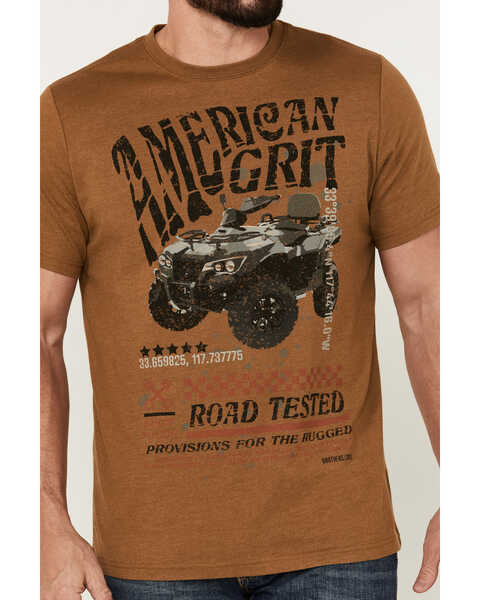 Image #3 - Brothers and Sons Men's American Grit Short Sleeve Graphic T-Shirt , Caramel, hi-res