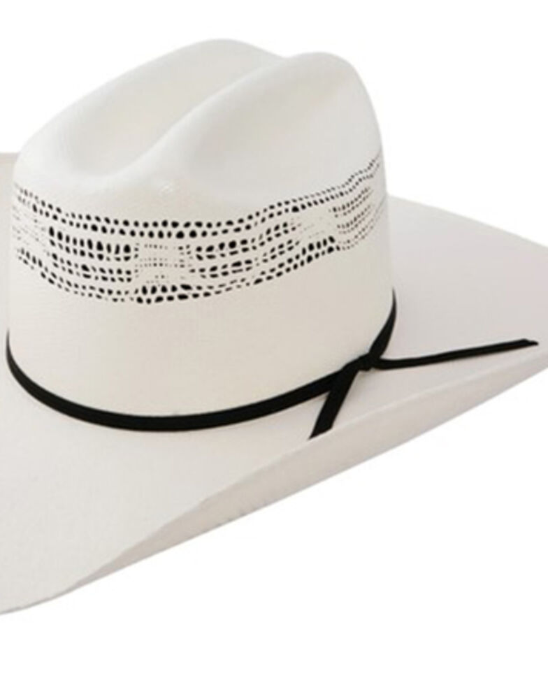 Resistol Men's 7X Natural Vented Bangora Straw Western Hat , Natural, hi-res