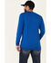 Image #4 - Hooey Men's Captain Logo Long Sleeve T-Shirt, Blue, hi-res