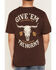 Image #4 - Cody James Boys' Give 'Em Horns Short Sleeve Graphic T-Shirt, Dark Brown, hi-res