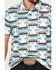 Image #3 - Rock & Roll Denim Men's Boot Barn Exclusive Southwestern Print Short Sleeve Polo Shirt, White, hi-res
