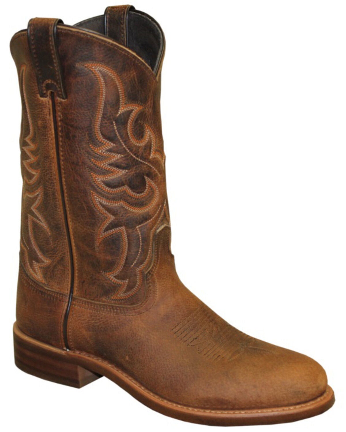 Abilene Men's Tan Bison Western Boots - Round Toe, Tan, hi-res