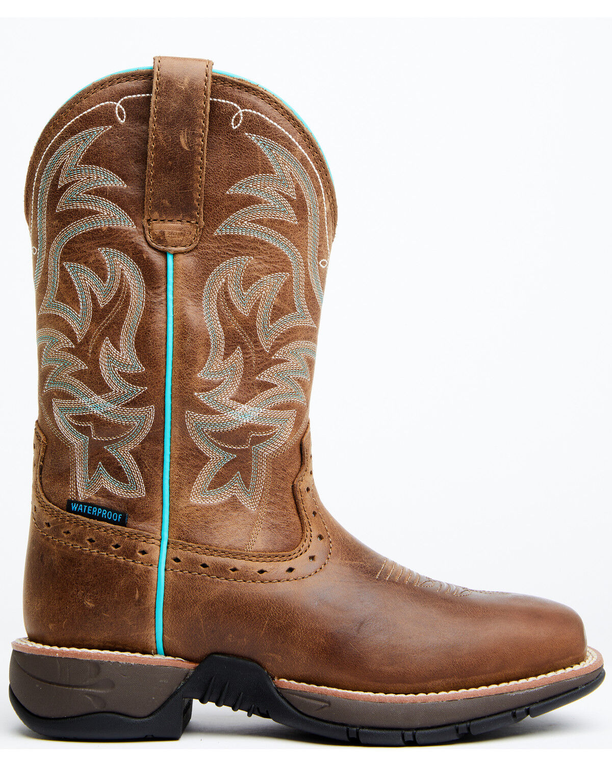 Image #2 - Shyanne Women's Xero Gravity Waterproof Lite Western Performance Boots - Broad Square Toe, Brown, hi-res