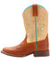 Image #2 - Ariat Girls' Quickdraw Western Boots - Square Toe , Tan, hi-res