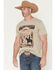 Image #2 - Cody James Men's Range Rider Short Sleeve Graphic T-Shirt, Sand, hi-res