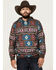 Image #1 - RANK 45® Men's Manville Hooded Sweatshirt, Coffee, hi-res
