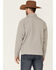 Justin Men's Solid Stillwater Logo Sleeve Zip-Front Fleece Jacket , Charcoal, hi-res