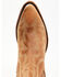Liberty Black Women's Simone Classic Embroidered Pull On Fashion Booties - Snip Toe , Tan, hi-res