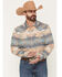 Image #1 - Cody James Men's Arrow Bear Southwestern Print Long Sleeve Snap Flannel Shirt - Big, Multi, hi-res