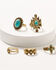 Image #1 - Shyanne Women's Summer Solstice Southwestern Charm Ring Set - 5 Piece, Gold, hi-res