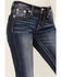 Miss Me Women's Paisley Chloe Bootcut Jeans, Dark Blue, hi-res