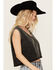 Image #3 - B Blue B Women's Cropped Rhinestone Tank Top, Black, hi-res
