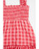 Image #2 - Yura Toddler Girls' Plaid Print Ruffle Sleeveless Dress, Red, hi-res