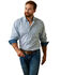 Image #1 - Ariat Men's Wrinkle Free Emerson Fitted Checkered Long Sleeve Button-Down Western Shirt , White, hi-res