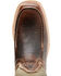 Double H Men's Domestic Roper Western Work Boots - Soft Toe, Brown, hi-res