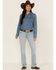 Image #1 - Wrangler Retro Women's Mae Bootcut Jeans, Light Blue, hi-res