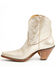 Image #3 - Besita Boots Women's The Spirit Fringe Western Booties - Snip Toe, Gold, hi-res