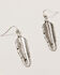 Image #3 - Shyanne Women's Mystic Summer Feather Pendant Jewelry Set, Silver, hi-res