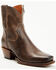 Image #1 - Cleo + Wolf Women's Fern Western Booties - Square Toe, Chocolate, hi-res