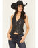 Image #1 - Idyllwind Women's Josephine Button-Down Leather Vest, Black, hi-res